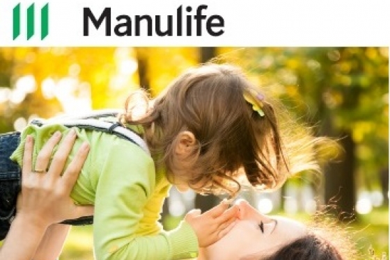 mother playing with young daughter in park
